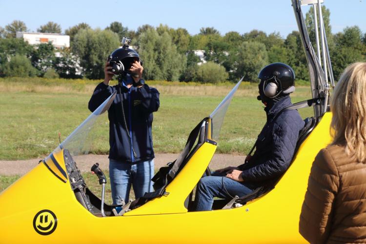 Flug mit dem Open Air Gyrocopter